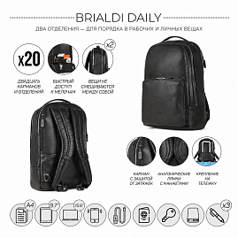 BRIALDI Daily с 2 автономными отделениями и 20 карманами