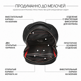 Свободное основное отделение для ноутбука, документов и личных вещей