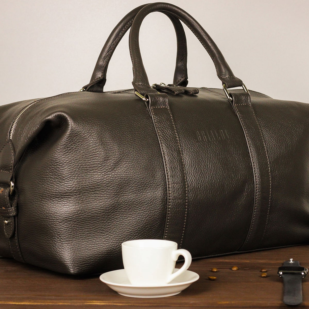 【極美品】Italian Emboss Leather Bag 定価71500円 Дорожно-спортивная сумка BRIALDI Liverpool (Ливерпуль) relief