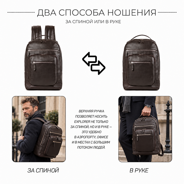 BRIALDI Explorer — два варианта ношения